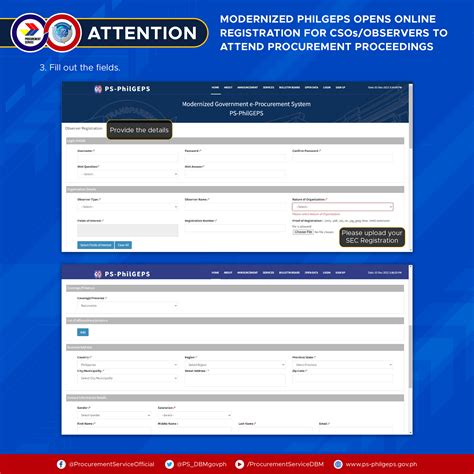 www.philgeps.gov.ph online registration as supplier